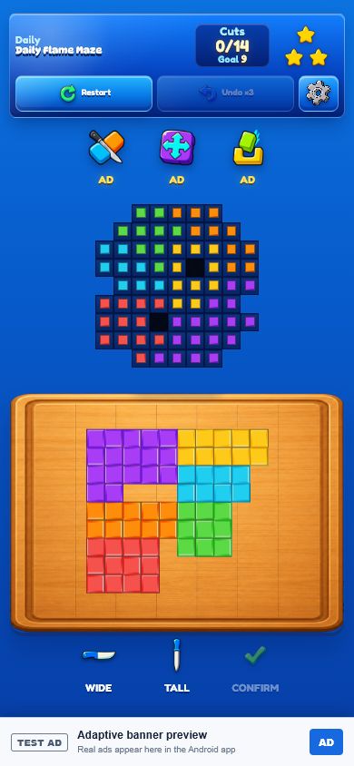 Current Cut Blocks Daily Challenge